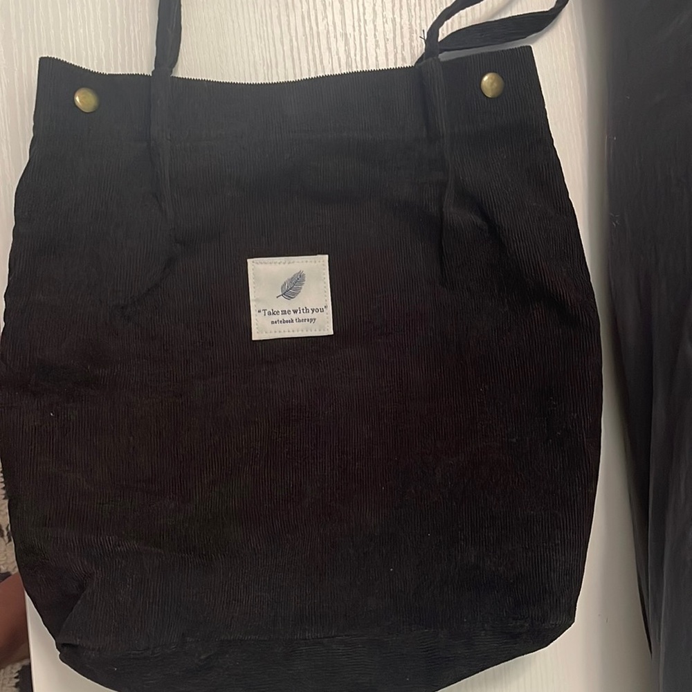 Black Notebook therapy tote